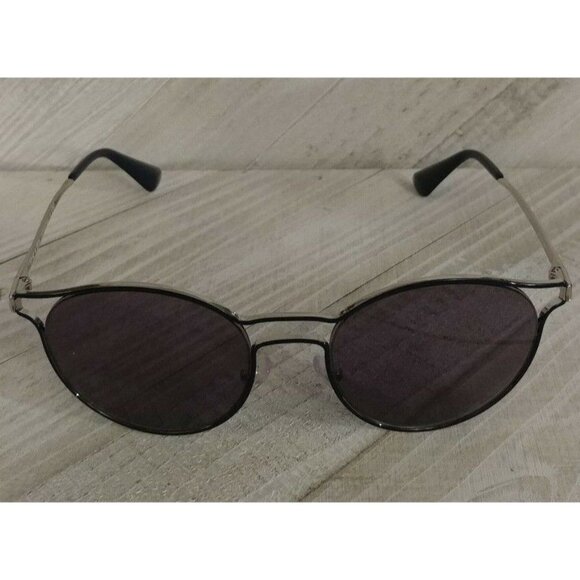 Authentic Prada Sunglasses SPR62S TFM-5R0 Blue Silver Frames Blue Optimized Lens - Picture 1 of 7